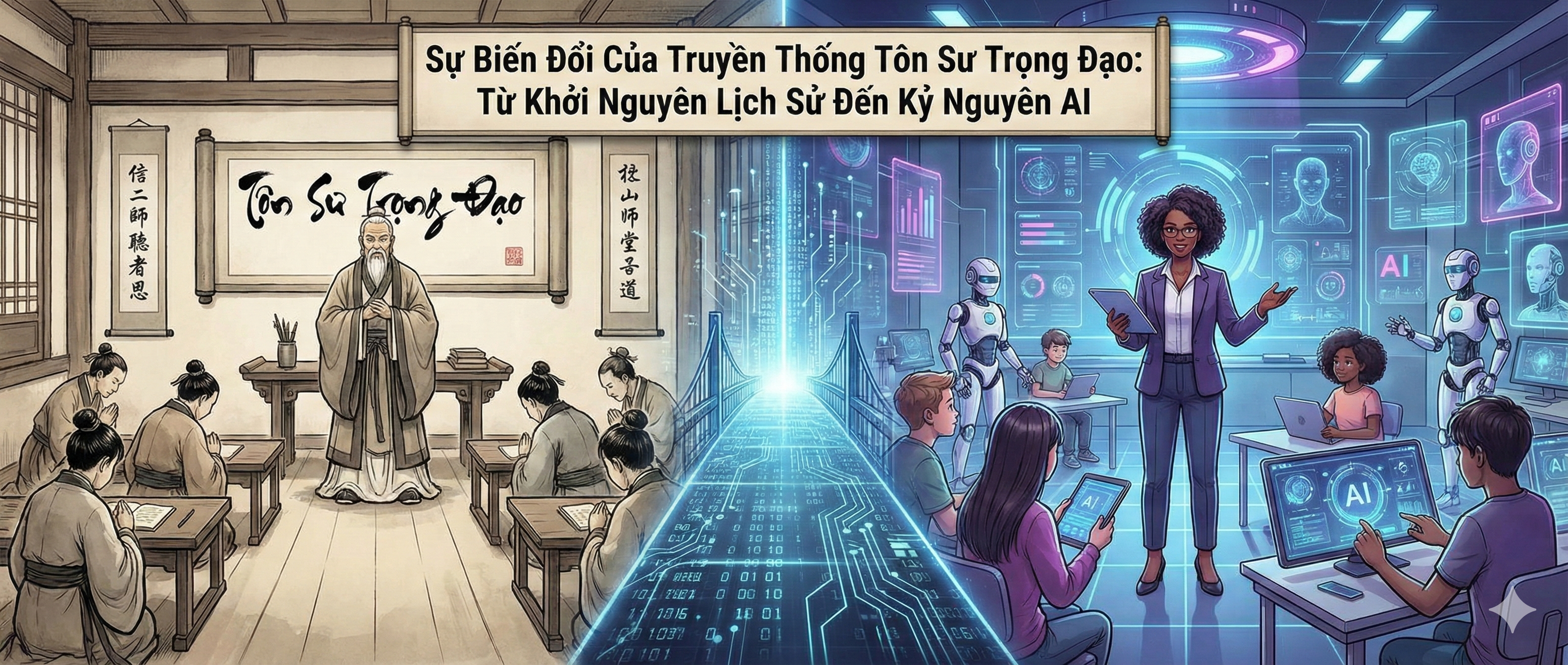 Sự Biến Đổi Của Truyền Thống Tôn Sư Trọng Đạo: Từ Khởi Nguyên Lịch Sử Đến Kỷ Nguyên AI