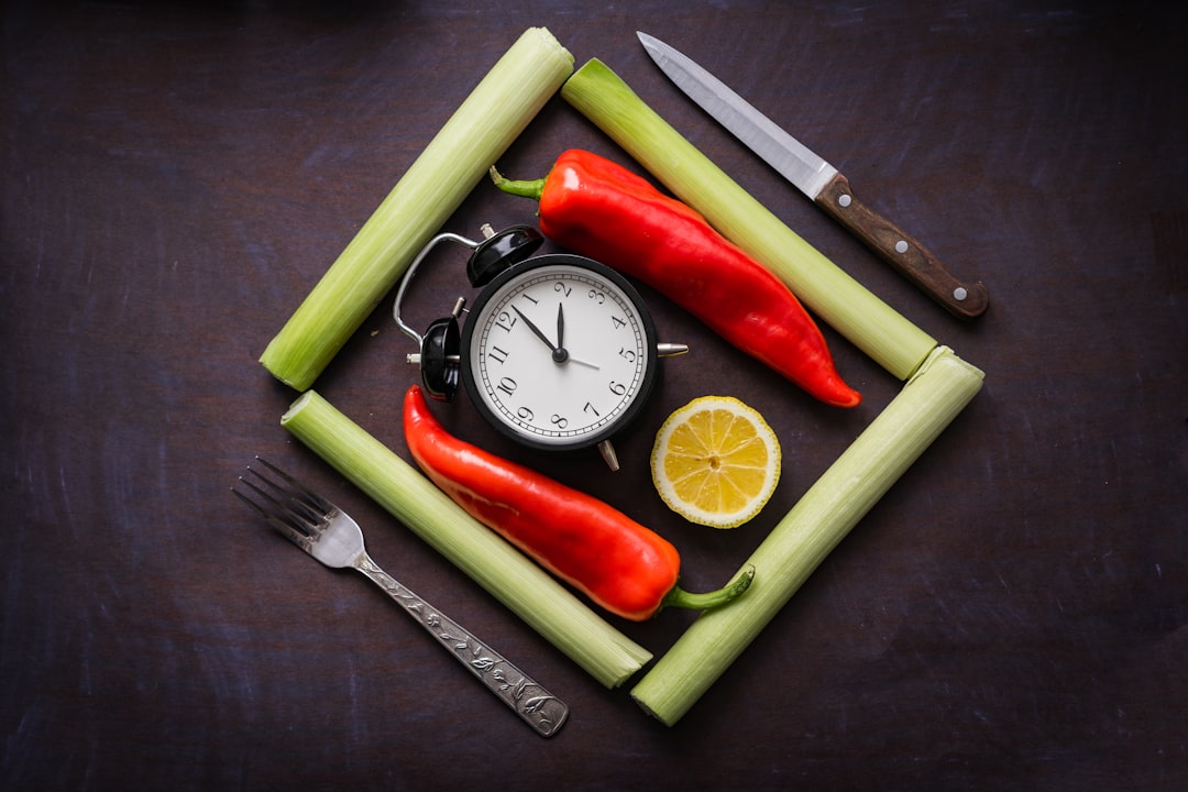 concept lunch time of fresh vegetables on background. Breakfast time concept. Healthy vegetarian morning food