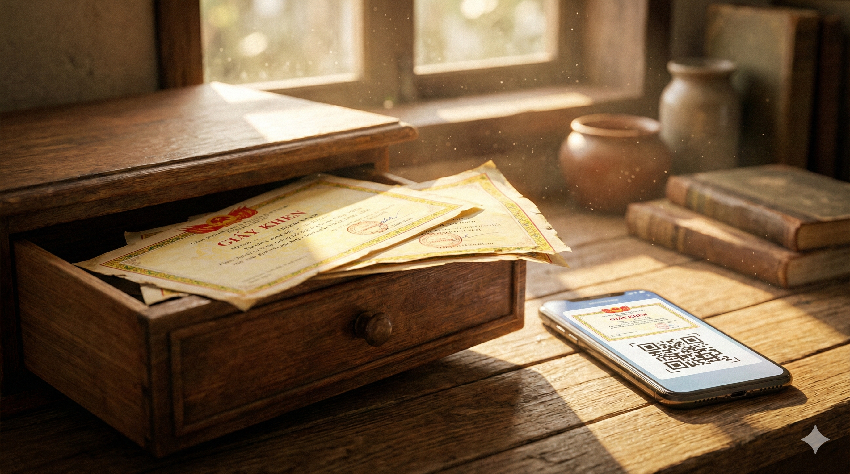 Về những tờ giấy khen nằm lặng lẽ nơi góc tủ