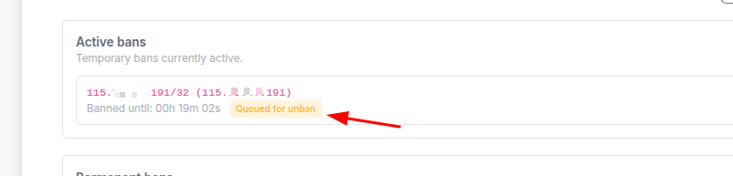 Yêu cầu gỡ khóa đang ở trạng thái Queued for unban