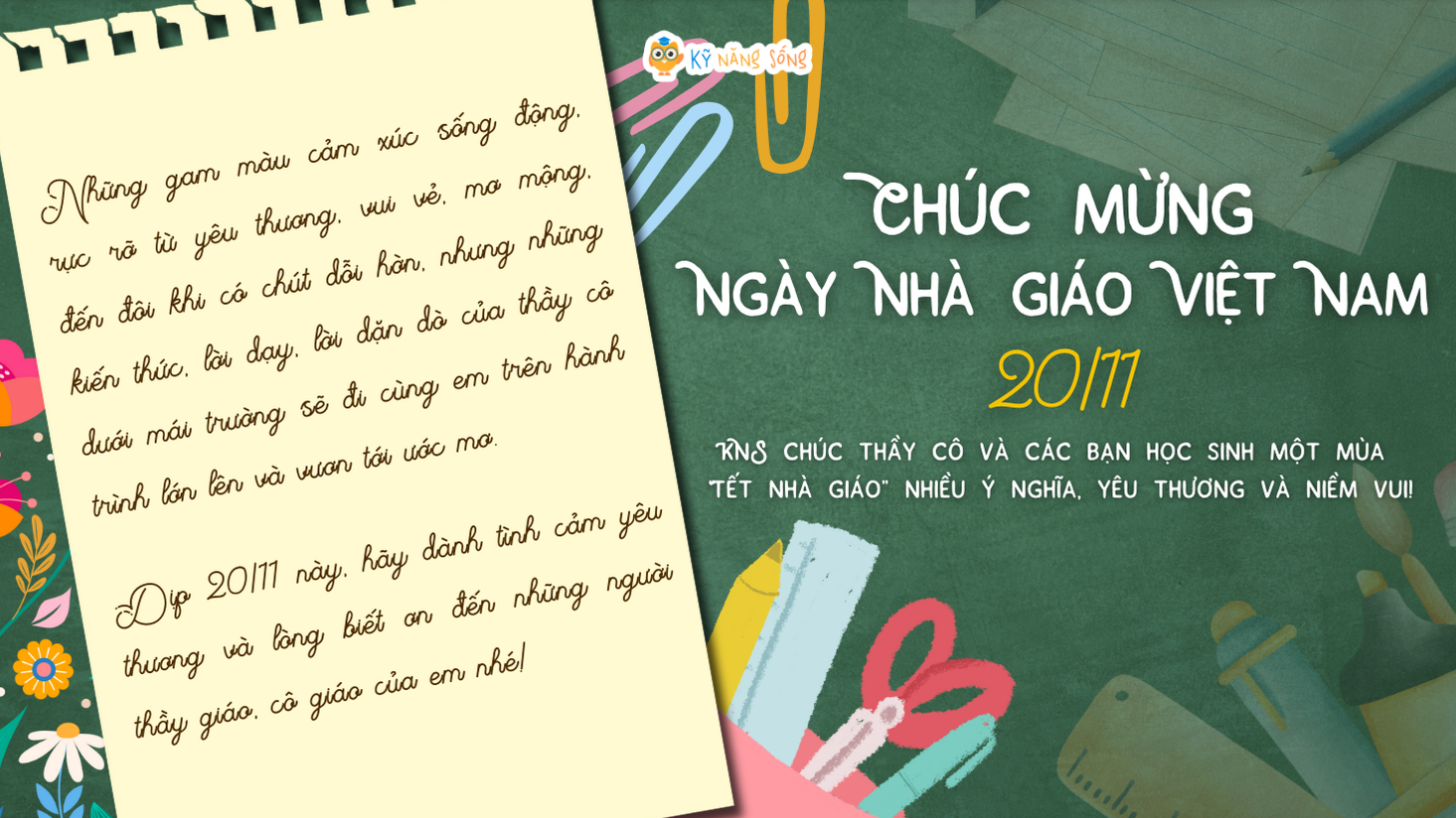 Chúc mừng ngày Nhà giáo Việt Nam 20/11