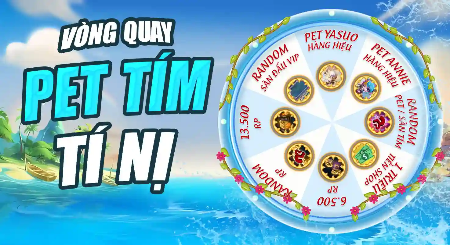 VÒNG QUAY NICK PET TÍM