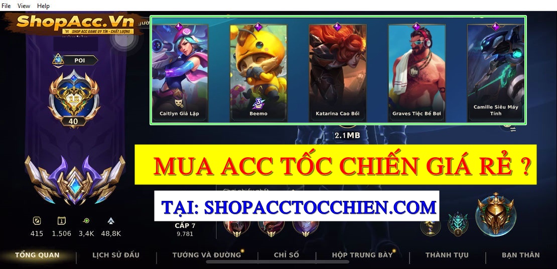 Tại sao nên chọn Shopacctocchien.com để Mua Acc Tốc Chiến Giá Rẻ