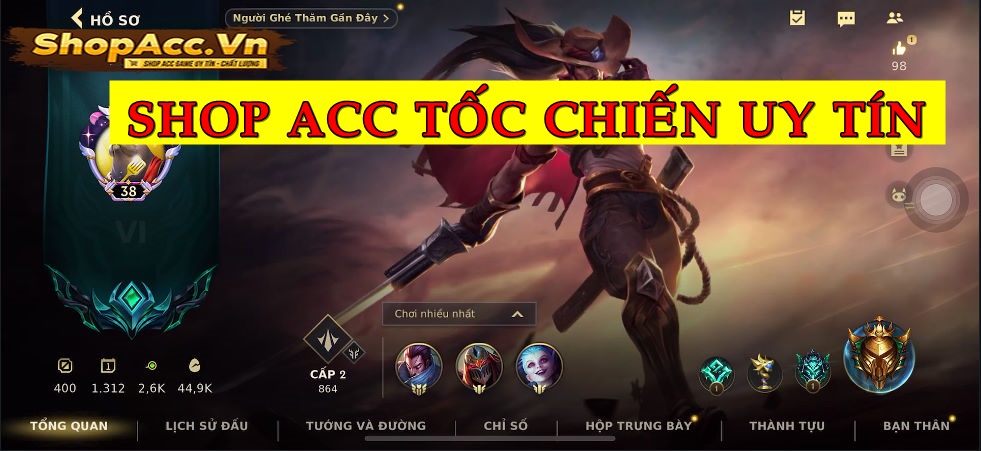 Shop Acc Tốc Chiến Uy Tín Hiện Nay