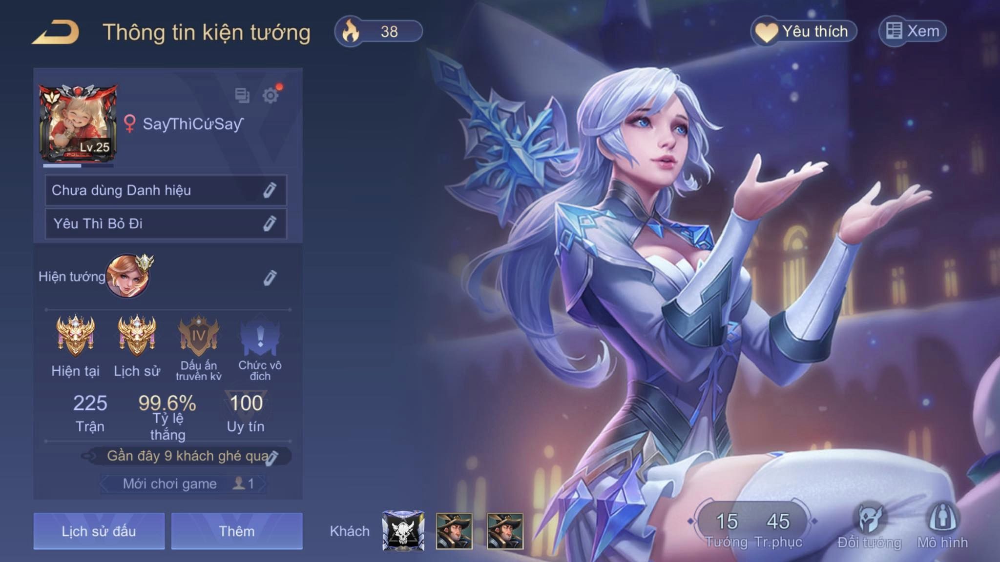 Shop bán acc liên quân 1k, 2k, 3k chất lượng