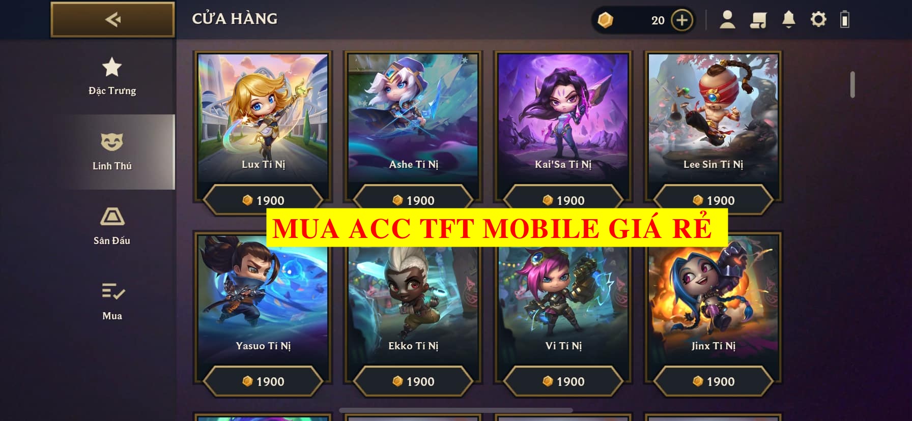 MUA ACC TFT MOBILE