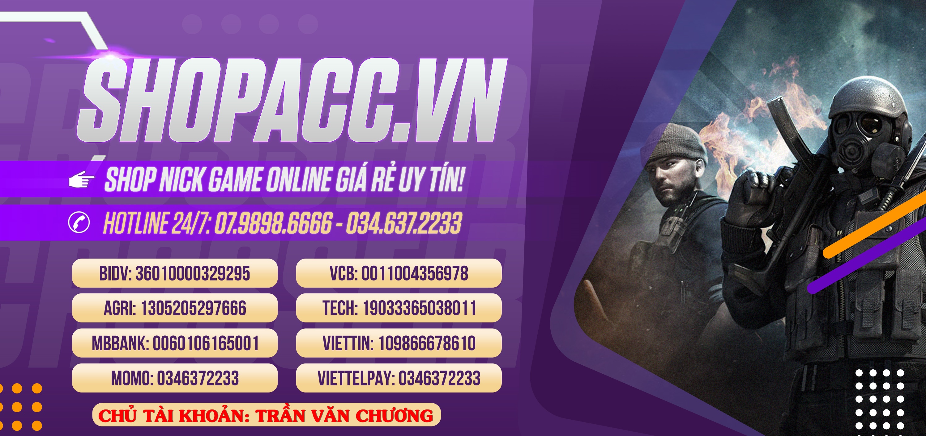 mua acc đột kích uy tín