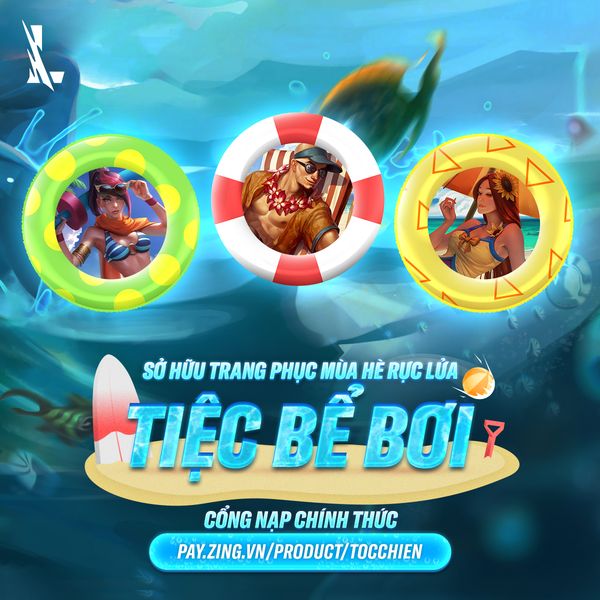 skin tiệc bể bơi tốc chiến