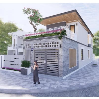 Nhà phố hiện đại 2 tầng 3 phòng ngủ 5x20m | Mã số: BG270