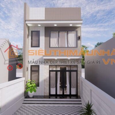 Nhà phố hiện đại 2 tầng 3 phòng ngủ đẹp 5x17m | BG341