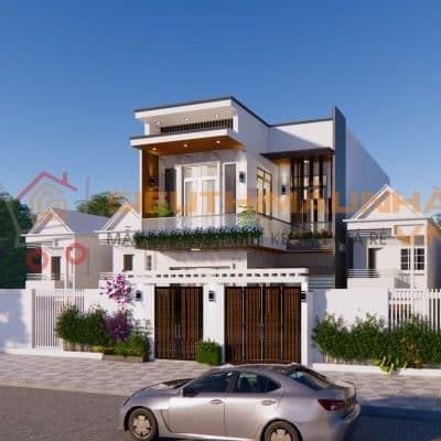 Nhà phố hiện đại 2 tầng 3 phòng ngủ 7x14,5m | BG439