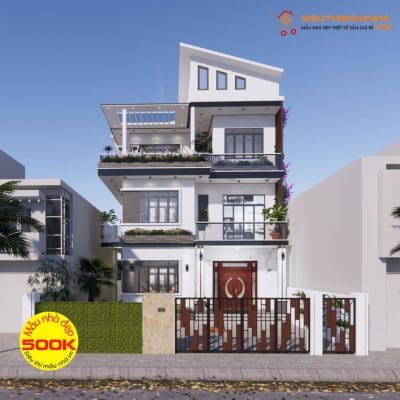 Mẫu biệt thự phố hiện đại 7 phòng ngủ 3 tầng 10x13,5m | BG375