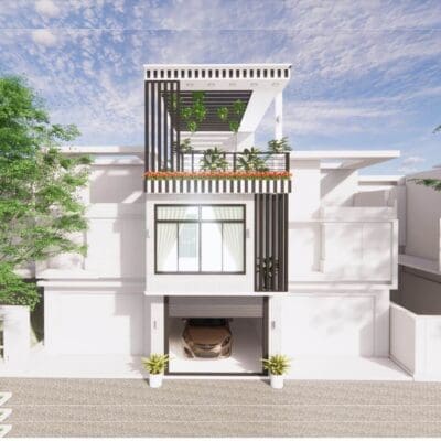 Nhà phố hiện đại 3 tầng 3 phòng ngủ đẹp 4,1x20m | BG302