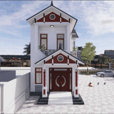 Nhà phố mái Thái 2 tầng 3 phòng ngủ đẹp 6x17m | BG299