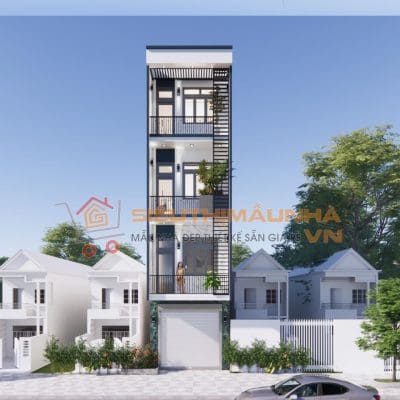 Nhà phố hiện đại 4 tầng kết hợp kinh doanh kích thước 4x22 | LG461