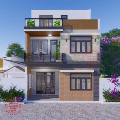 Nhà phố hiện đại 3 tầng 3 phòng ngủ 7,85x8m | Mã số  LG523